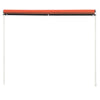 Vidaxl Luifel estendibile 250x150 cm arancione e marrone
