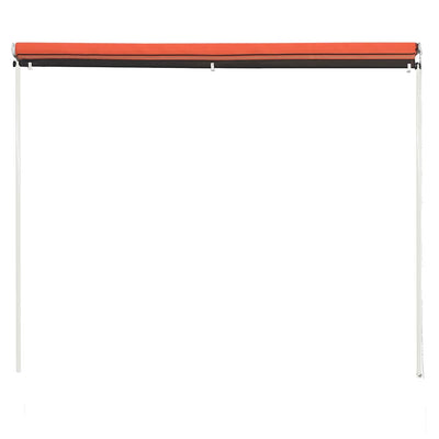 Vidaxl Luifel estendibile 250x150 cm arancione e marrone