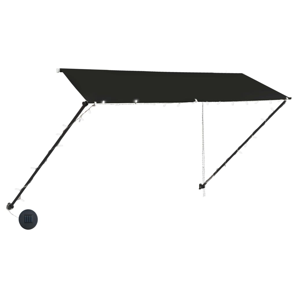 Vidaxl Luifel estendibile con antracite LED 300x150 cm