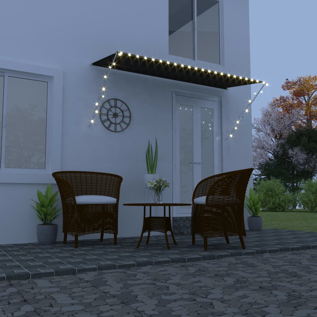 Vidaxl Luifel estendibile con antracite LED 300x150 cm