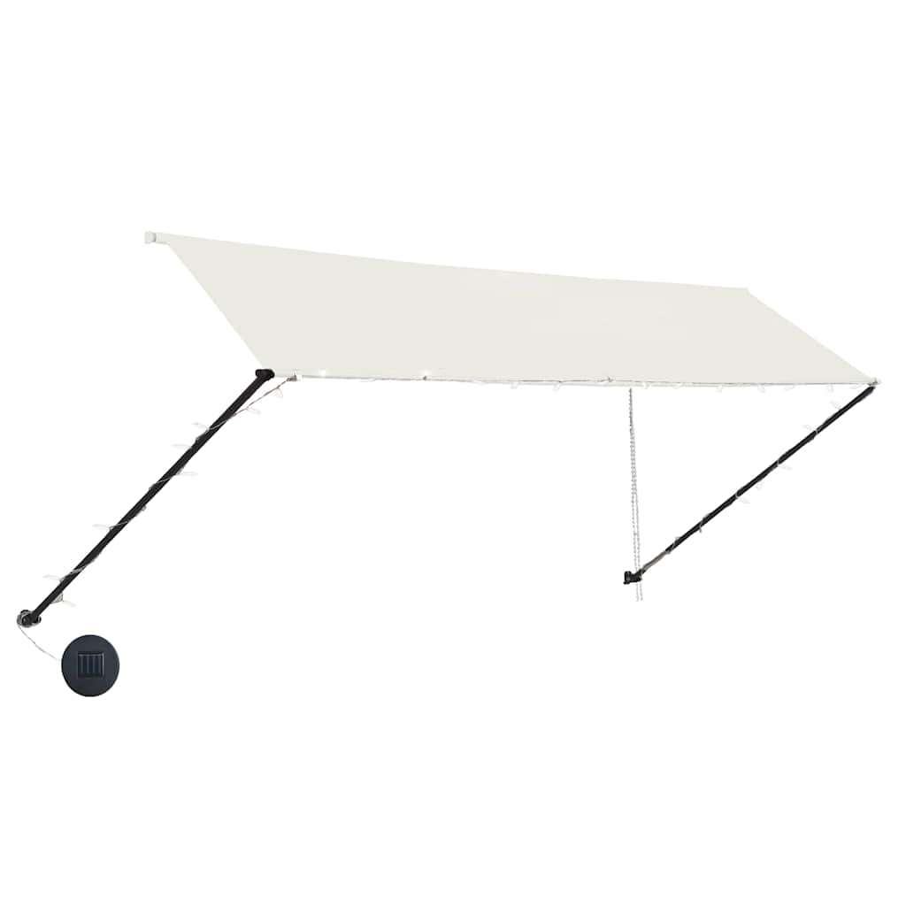 Vidaxl Luifel extensible con crema LED 350x150 cm