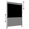 Vidaxl Roller Blind para antracita afuera de 150x270 cm