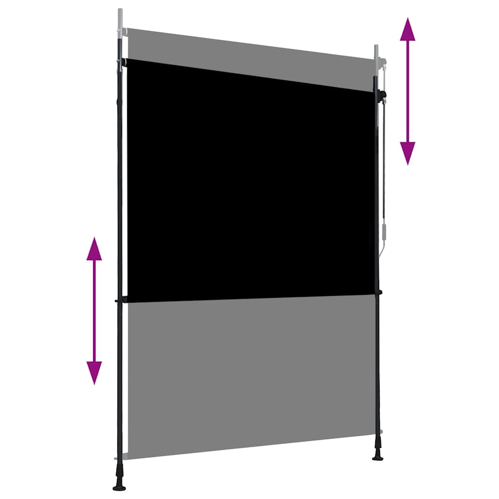 Vidaxl Roller Blind per antracite da 150x270 cm all'esterno