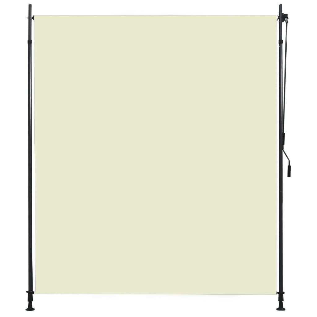 VidaXL Rolgordijn voor buiten 200x270 cm crème