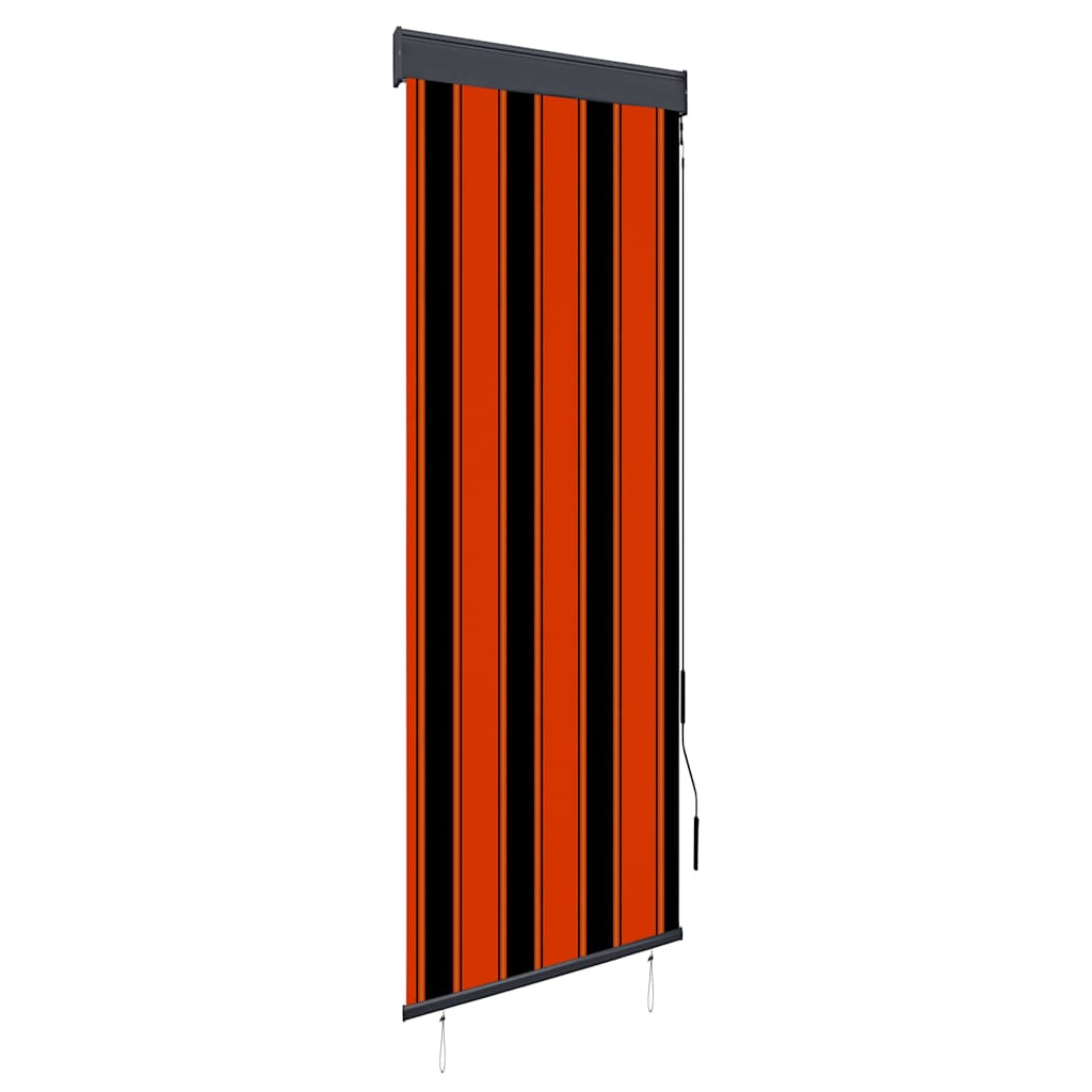 Vidaxl Roller Blind para afuera de 60x250 cm de naranja y marrón