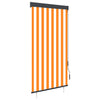 Vidaxl Roller Blind para fuera de 80x250 cm blanco y naranja
