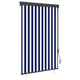 Vidaxxl outdoor roller blind 120x250 cm blue and white