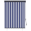 Tenda a rullo da esterno Vidaxxl 120x250 cm blu e bianca