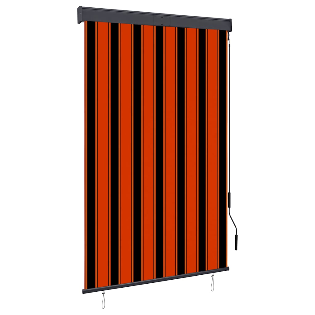 Estor enrollable de exterior VidaXL 120x250 cm naranja y marrón