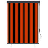 Estor enrollable de exterior VidaXL 120x250 cm naranja y marrón