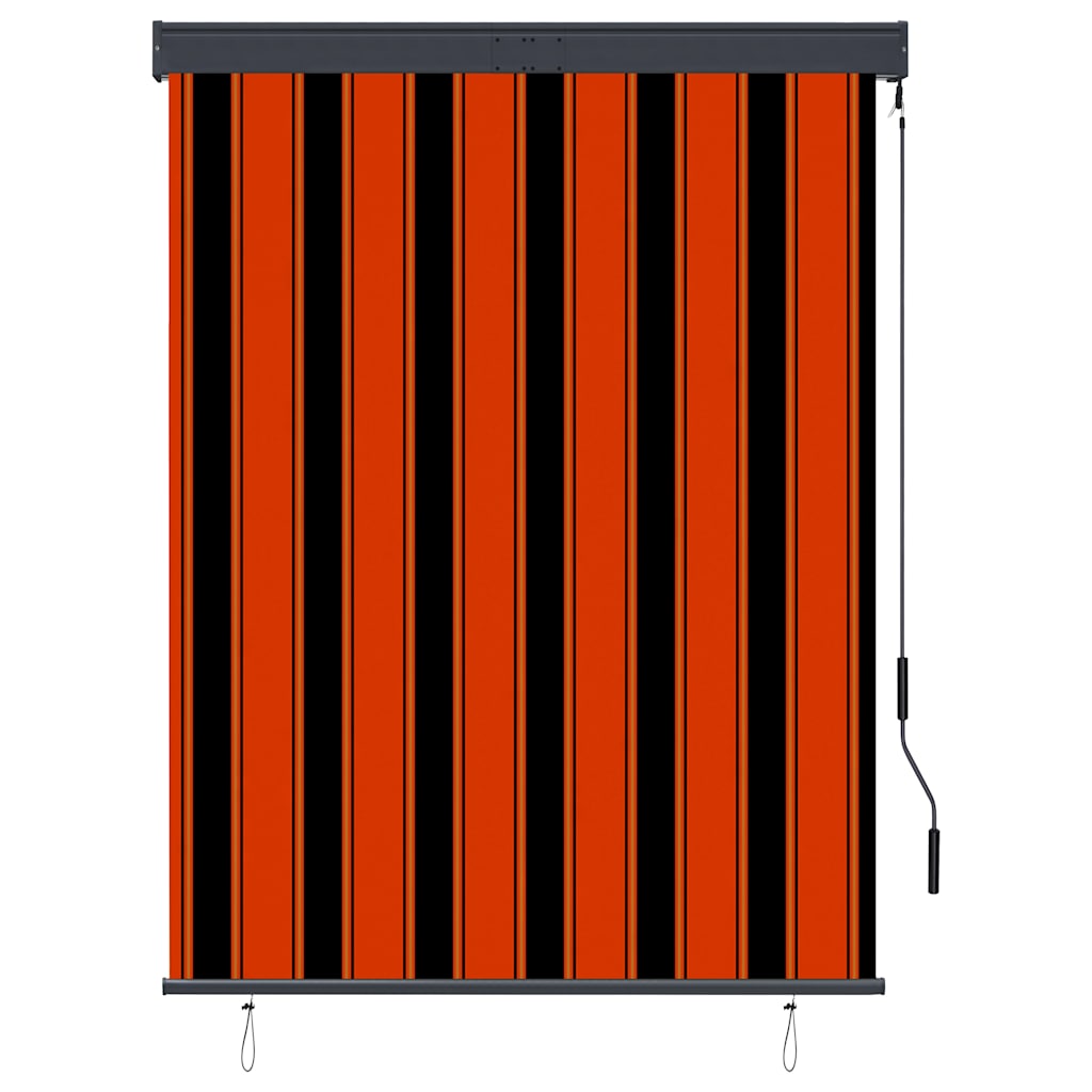 Estor enrollable de exterior VidaXL 120x250 cm naranja y marrón