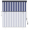 Estor enrollable de exterior vidaxxl 140x250 cm azul y blanco