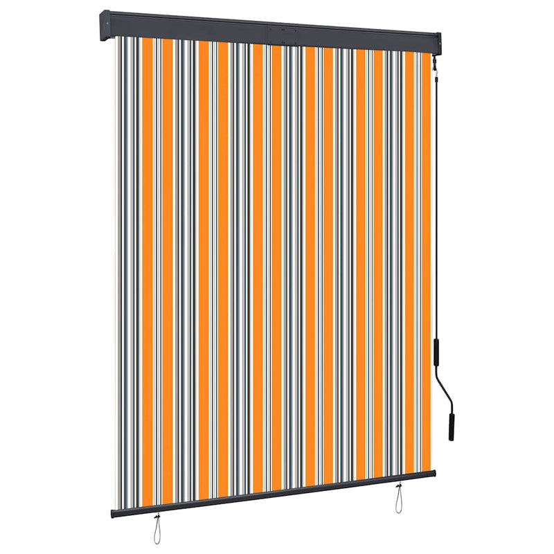 Tenda a rullo da esterno Vidaxxl 140x250 cm gialla e blu