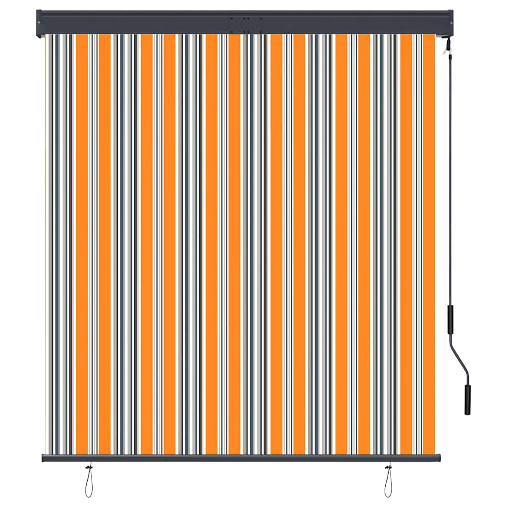 Tenda a rullo da esterno Vidaxxl 140x250 cm gialla e blu