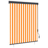 Tenda a rullo da esterno Vidaxxl 140x250 cm bianca e arancione