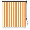 Tenda a rullo da esterno Vidaxxl 140x250 cm bianca e arancione