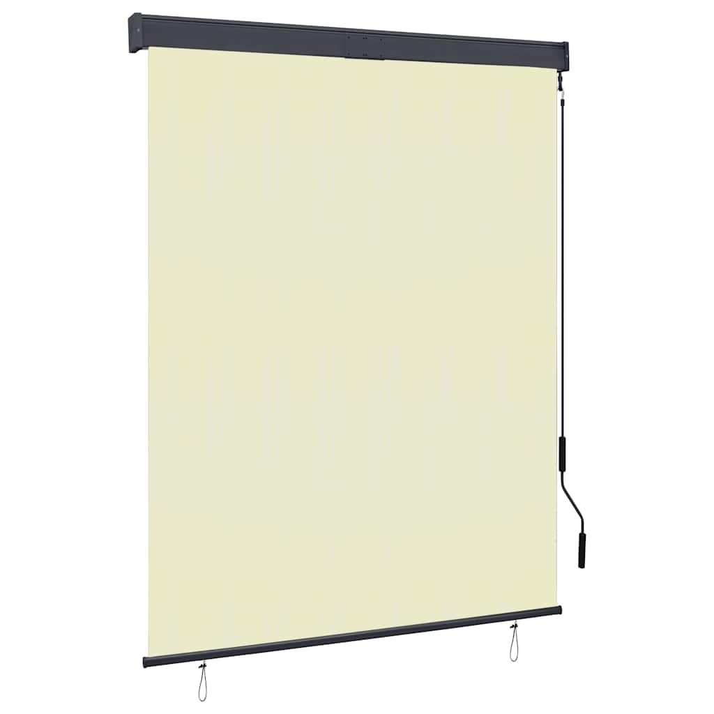 Estor enrollable de exterior Vidaxxl 140x250 cm crema