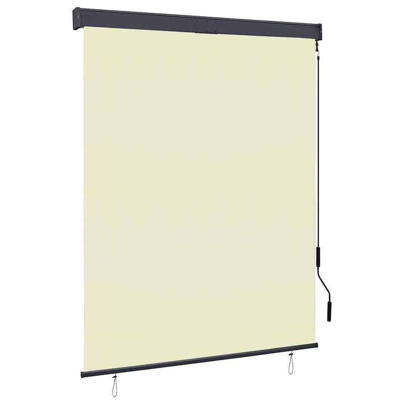 Vidaxl rolgordijn voor buiten 140x250 cm crème