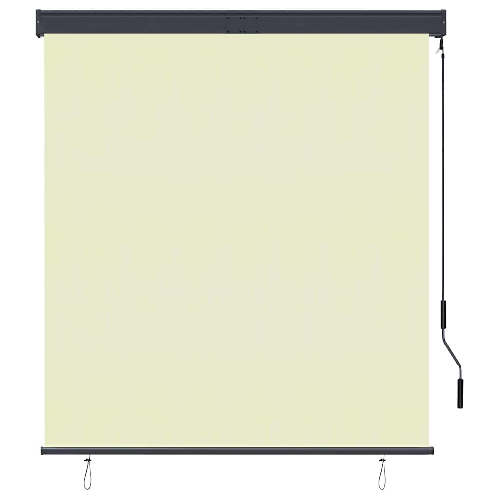 Estor enrollable de exterior Vidaxxl 140x250 cm crema