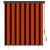 Tenda a rullo da esterno Vidaxxl 140x250 cm arancione e marrone