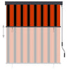 Tenda a rullo da esterno Vidaxxl 140x250 cm arancione e marrone