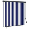 Estor enrollable de exterior vidaxxl 160x250 cm azul y blanco
