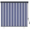 Estor enrollable de exterior vidaxxl 160x250 cm azul y blanco