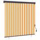 Tenda a rullo da esterno Vidaxxl 160x250 cm bianca e arancione