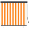 Vidaxl rolgordijn voor buiten 160x250 cm wit en oranje