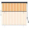 Vidaxl rolgordijn voor buiten 160x250 cm wit en oranje