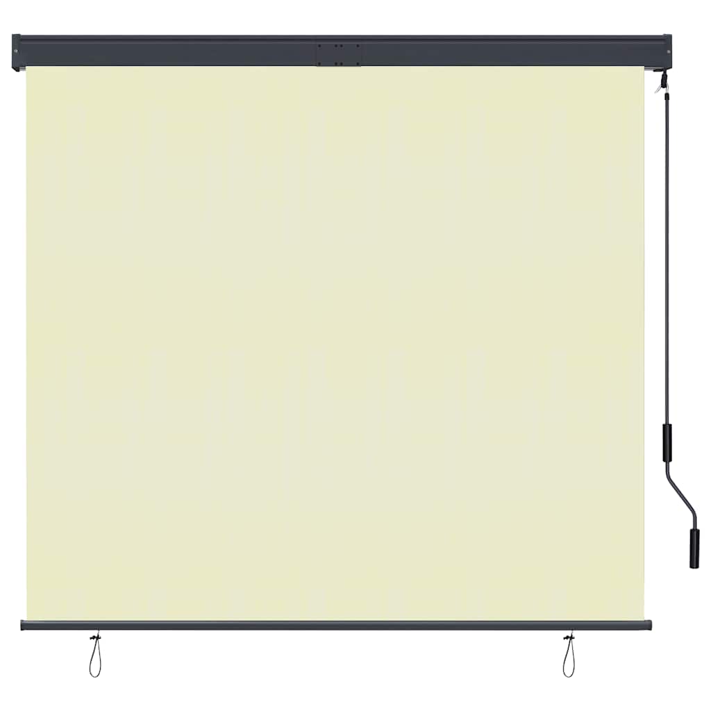Vidaxl rolgordijn voor buiten 160x250 cm crème