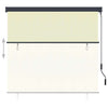 Vidaxl rolgordijn voor buiten 160x250 cm crème