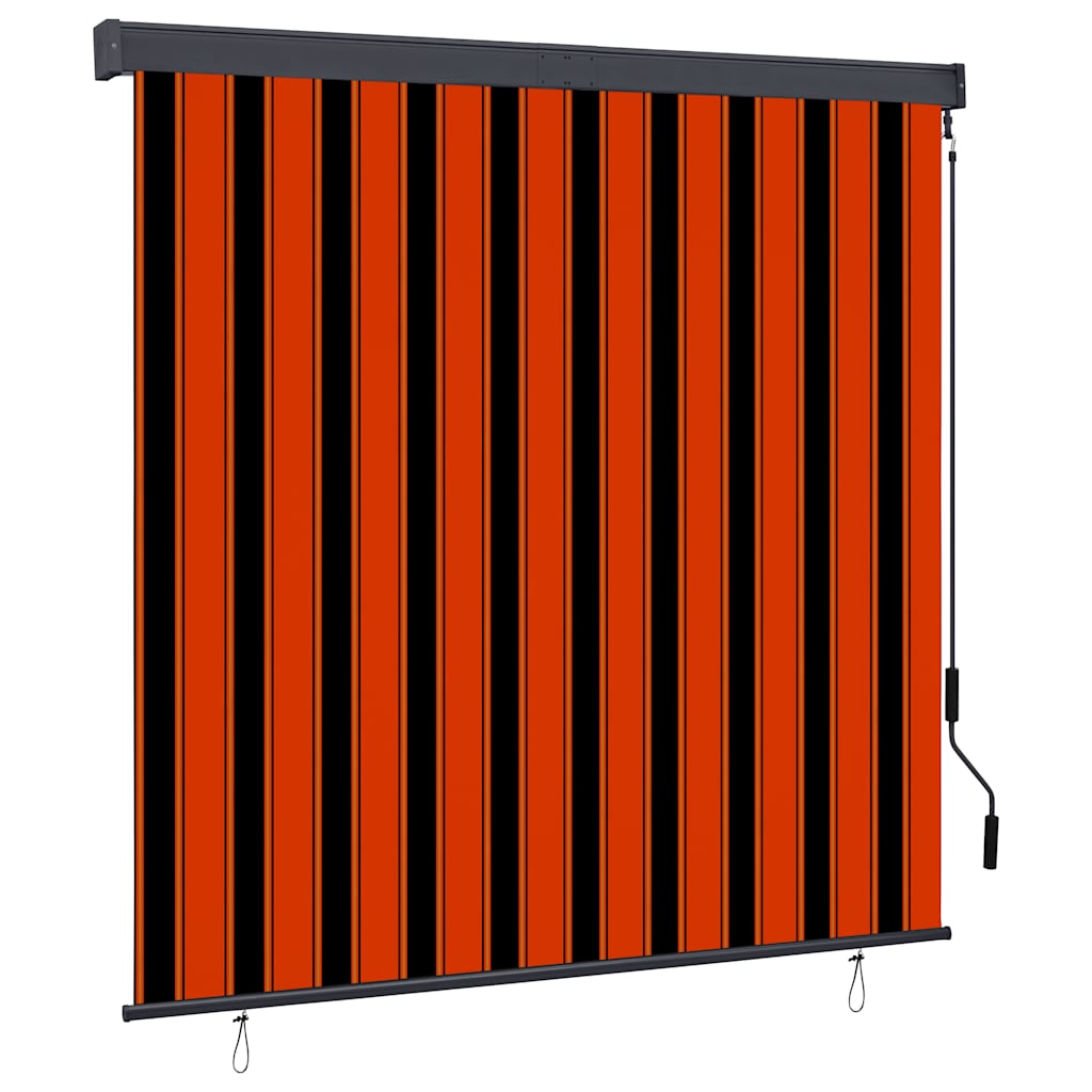 Tenda a rullo da esterno Vidaxxl 160x250 cm arancione e marrone