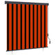 Tenda a rullo da esterno Vidaxxl 160x250 cm arancione e marrone