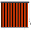 Vidaxxl estor enrollable de exterior 160x250 cm naranja y marrón
