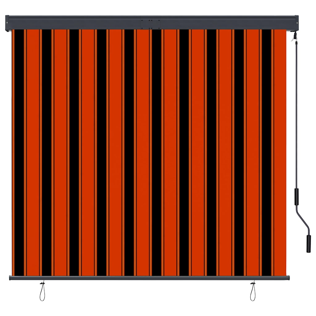 Tenda a rullo da esterno Vidaxxl 160x250 cm arancione e marrone