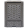 Vidaxl Compost Bins 3 PCS 900 L 60x60x83 cm Rattan de plástico Brown