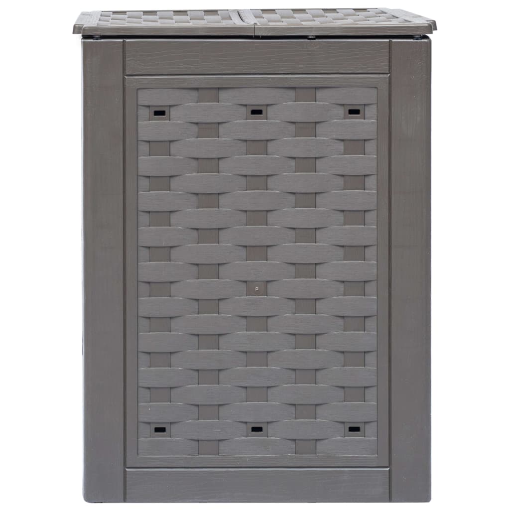 Vidaxl compostbakken 3 st 900 l 60x60x83 cm kunststof rattan bruin