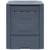 Vidaxl compostbakken 2 st 520 l 60x60x73 cm grijs