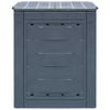 Vidaxl compostbakken 2 st 520 l 60x60x73 cm grijs