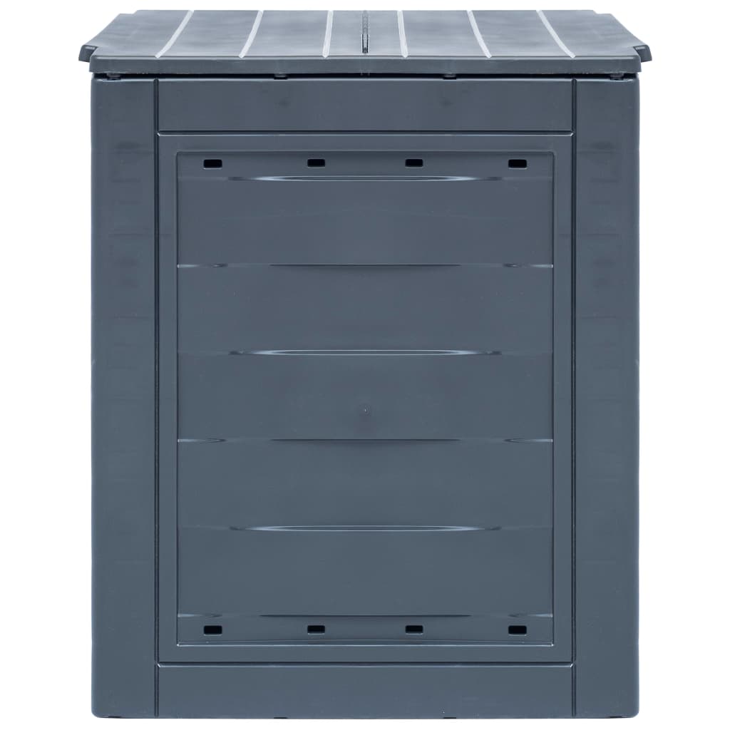 Vidaxl compostbakken 2 st 520 l 60x60x73 cm grijs