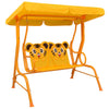 Vidaxl Children's Swing Bank 115x75x110 cm tessuto giallo