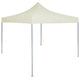 Vidaxl partytent professioneel inklapbaar 2x2 m staal crème