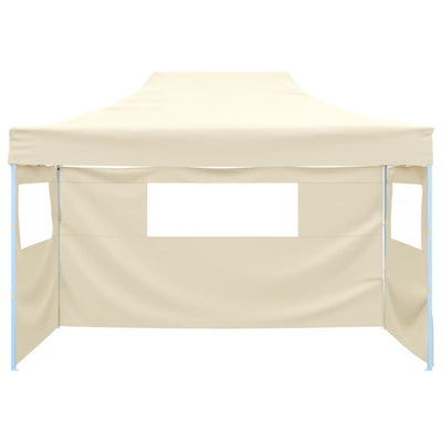 Tenda da festa Vidaxl con 3 pareti laterali pieghevoli 3x4 m in acciaio