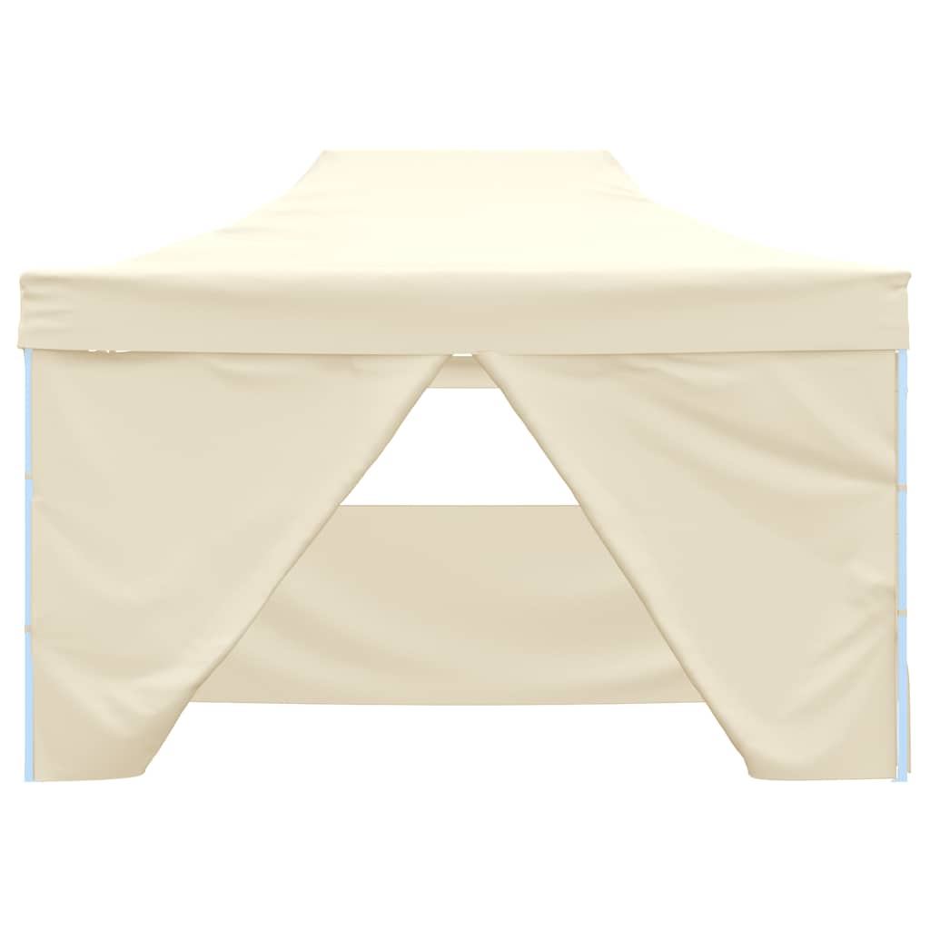 Vidaxl partytent met 4 zijwanden inklapbaar 3x4 m staal crème