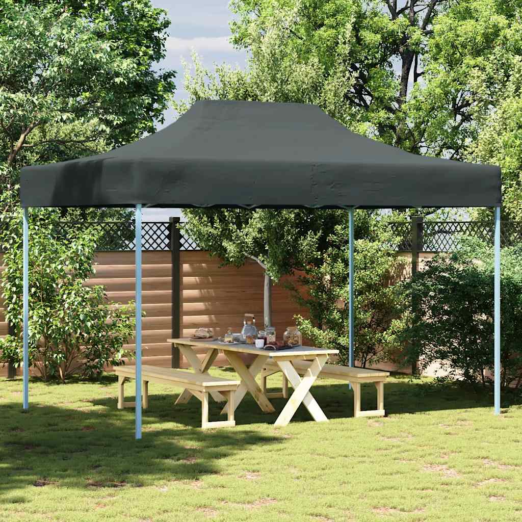Vidaxl partytent inklapbaar 3x4 m staal antraciet