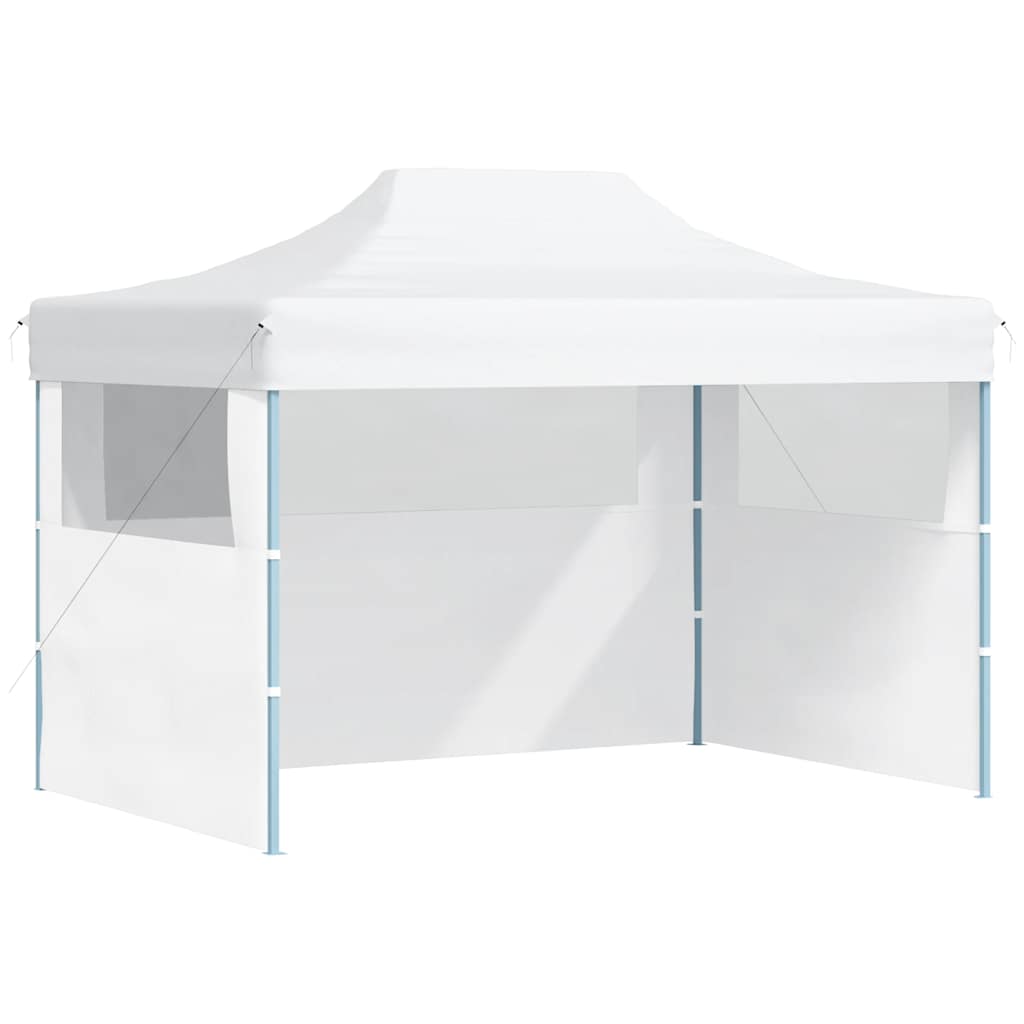 Vidaxl partytent met 3 zijwanden inklapbaar 280x410x315 cm staal wit