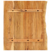 Vidaxl Washbasin Sheet 80x52x2.5 cm Acacia solido