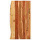 Vidaxl Washbasin Blad 100x52x2.5 cm Solid Acaciahout