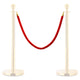 Vidaxl Cord Velvet Red and Gold Coloded
